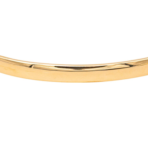 Bracelet Bracelet demi-jonc ovale bombé en or jaune 18 carats 58 Facettes 1292185CN
