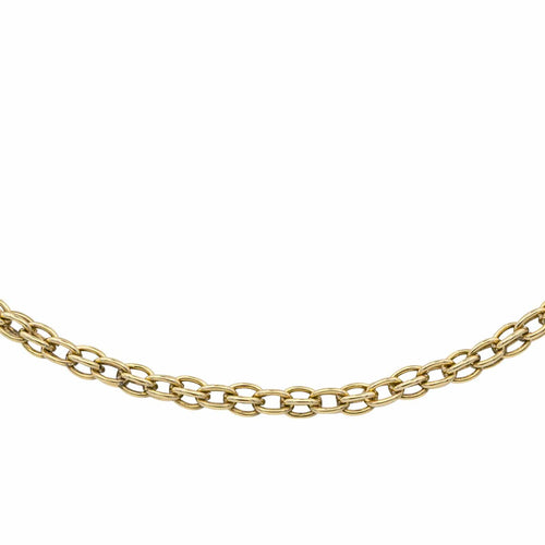 Collier Collier maille ovale en or jaune 18 carats 58 Facettes 1292211CN