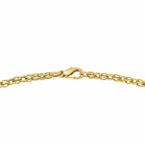 Collier Collier maille ovale en or jaune 18 carats 58 Facettes 1292211CN