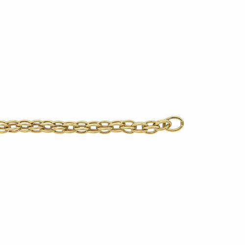 Collier Collier maille ovale en or jaune 18 carats 58 Facettes 1292211CN