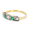 Bague 54 Bague Art déco en or jaune 18 ct avec diamants et émeraudes 58 Facettes D5D86F8550D1421C80BB3903C8563CE7