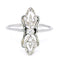 Bague 53 Bague en platine avec diamant taille ancienne et diamants taille rose 58 Facettes 671EEFEFD4514AD988CCA9865E203D68