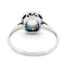Bague 53 Bague halo en platine avec saphirs et diamant taille ancienne 58 Facettes 38D54FF352D5479DBFF158C1A31D0550