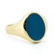 Bague 60 Bague chevalière en agate bleue en or 14 carats 58 Facettes 7CC3916DB1F34D9A856726197078BE9D