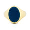 Bague 60 Bague chevalière en agate bleue en or 14 carats 58 Facettes 7CC3916DB1F34D9A856726197078BE9D