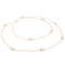 Collier Chaumet Jeux de liens - Collier sautoir en or rose, nacre et diamants 58 Facettes 1347094CN