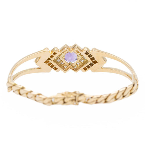 Bracelet Bracelet Or jaune Améthyste, Diamant 58 Facettes 1352336CN