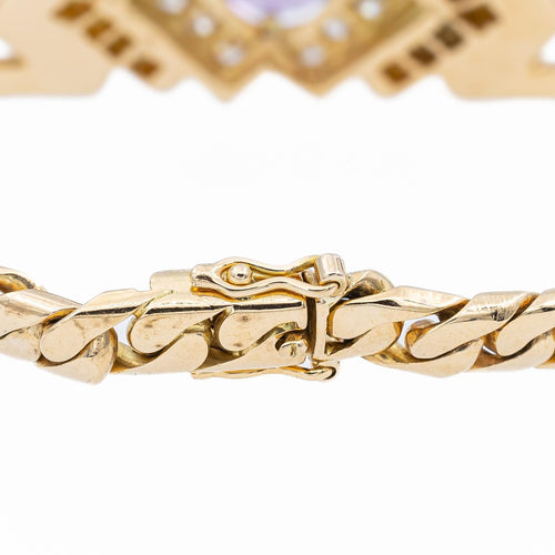 Bracelet Bracelet Or jaune Améthyste, Diamant 58 Facettes 1352336CN
