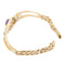 Bracelet Bracelet semi-rigide en or jaune 18 carats, améthyste et diamants 58 Facettes 1352336CN