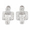 Boucles d'oreilles Art déco - Boucles d’oreilles en platine et or blanc avec diamants 58 Facettes 1352343CN