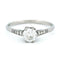 Bague 55 Solitaire - Bague en platine avec diamant et saphirs 58 Facettes 373E6EC83FDC495992EAD2778E11E290