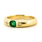 Bague 50.5 Bague gypsy en or 18 k avec émeraude et diamants 58 Facettes 0A298973F83E446DB339E2D7ADABBAC1