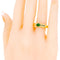 Bague 50.5 Bague gypsy en or 18 k avec émeraude et diamants 58 Facettes 0A298973F83E446DB339E2D7ADABBAC1