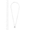 Collier Chimento Solo Mia - Collier avec pendentif goutte en or blanc et diamants 58 Facettes 13983