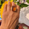 Bague 58 Bague rétro en or jaune 18k avec citrine 58 Facettes 2F4EA441C5C14EB884C8D70C86286696