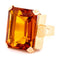 Bague 58 Bague rétro en or jaune 18k avec citrine 58 Facettes 2F4EA441C5C14EB884C8D70C86286696