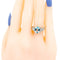 Bague 55.5 Bague en platine avec aigue-marine et diamants 58 Facettes 8CC48577AEF742F9803A387625EB06B3