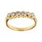 Bague 52 Bague rivière - Diamants 0,50 ct en or jaune 18 kt 58 Facettes 14330