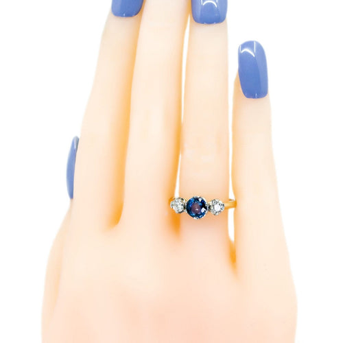 Bague 55.5 Bague trilogie en platine avec saphir et diamants 58 Facettes 20CFD133C5EF4F258C2740C112C09AC4