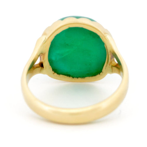 Bague 55 Adamse - Bague solitaire émeraude en or 14 carats 58 Facettes 06573269DF1B4AA79ED1C3B803CC1203
