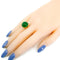 Bague 55 Adamse - Bague solitaire émeraude en or 14 carats 58 Facettes 06573269DF1B4AA79ED1C3B803CC1203