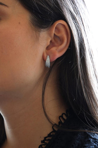 Boucles d'oreilles Boucles d'oreilles Or blanc Diamant 58 Facettes 1442757CN