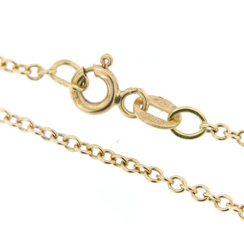 Collier Collier - Croix en or jaune 18 carats et grenats naturels 58 Facettes 14894