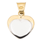 Pendentif Pendentif Coeur Or jaune, Or blanc 58 Facettes 1468597CN