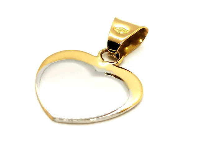 Pendentif Pendentif Coeur Or jaune, Or blanc 58 Facettes 1468597CN
