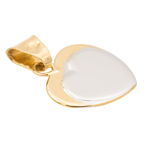 Pendentif Pendentif Coeur Or jaune, Or blanc 58 Facettes 1468597CN
