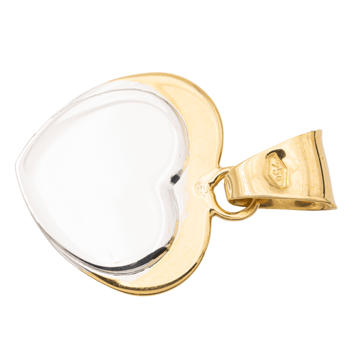 Pendentif Pendentif Coeur Or jaune, Or blanc 58 Facettes 1468597CN