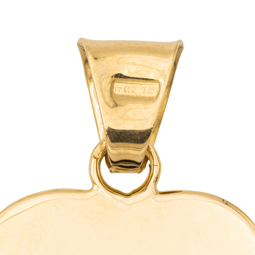 Pendentif Pendentif cœur en or jaune et or blanc 18 carats 58 Facettes 1468597CN