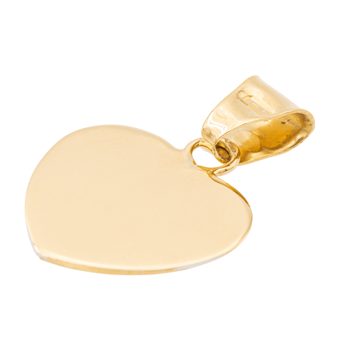 Pendentif Pendentif cœur en or jaune et or blanc 18 carats 58 Facettes 1468597CN