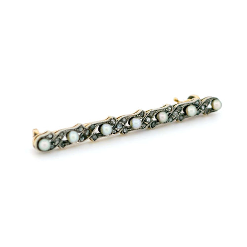 Broche Broche Art déco en or 14 carats, perles et diamants 58 Facettes C3101CB703574CBB97F6DB06E97DFBD4