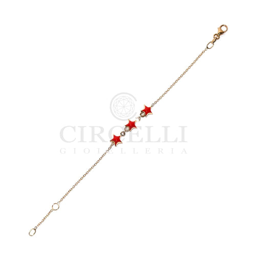 Bracelet Bracelet étoiles émaillées en or jaune 18k 58 Facettes 47298712