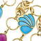 Collier Gobbi - Collier long en or jaune 18 ct avec motifs émaillés 58 Facettes 26094