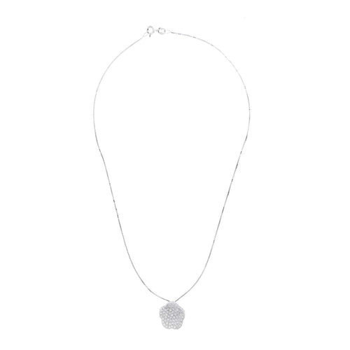 Collier Collier - Pendentif fleur pavé de diamants 58 Facettes 15146