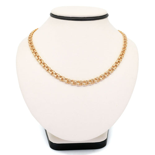 Collier Collier à maillons Bismarck en or 14 carats 58 Facettes F75BC1C94A99496FA109C8316E27C718