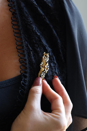 Broche Broche Fleur Or jaune, Or blanc Diamant 58 Facettes 1520142CN