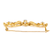 Broche Broche fleur en or jaune et or blanc 18 carats, diamants 58 Facettes 1520142CN