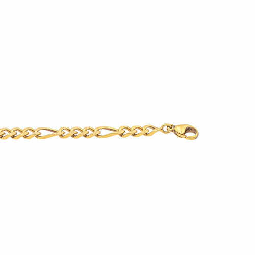 Collier Collier maille Figaro en or jaune 18 carats 58 Facettes 1523665CN