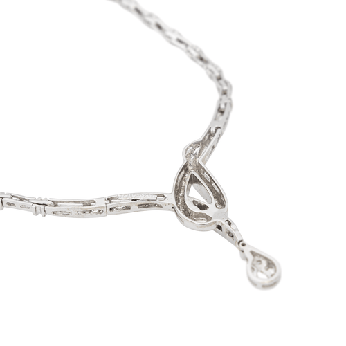Collier Collier Or blanc Diamant 58 Facettes 1523675CN