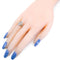 Bague 55.5 Bague entourage en platine avec pierre de lune et diamants 58 Facettes F34CC5ECF12042E8A56E179EA430E6B2