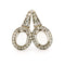 Boucles d'oreilles Boucles d’oreilles grappe en platine et or 18 carats, diamants et pierre de lune 58 Facettes 24D582833E2B4B0F85634FFA7DE88491