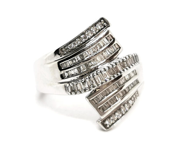 Bague 57.5 Bague Or blanc Diamant 58 Facettes 1553044CN