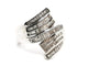 Bague 57.5 Bague en or blanc 18 carats sertie de 93 diamants 58 Facettes 1553044CN