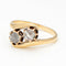 Bague 51 Bague Toi & Moi en or jaune 14 carats et diamants 58 Facettes 1D46F405831945E9B01B168B75EB73B7