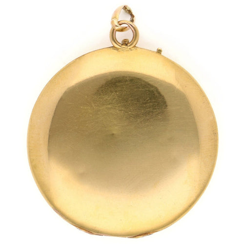 Pendentif Médaillon en or jaune 18 carats avec perles de verre rouges 58 Facettes 0A26BBA6859A4862A668B44D29795102