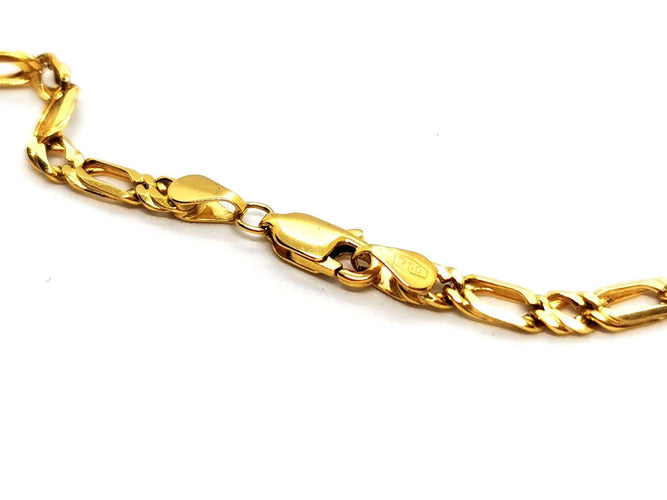 Collier Collier maille alternée en or jaune 18 carats 58 Facettes 1573276CN