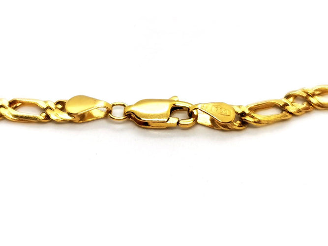 Collier Collier maille alternée en or jaune 18 carats 58 Facettes 1573276CN